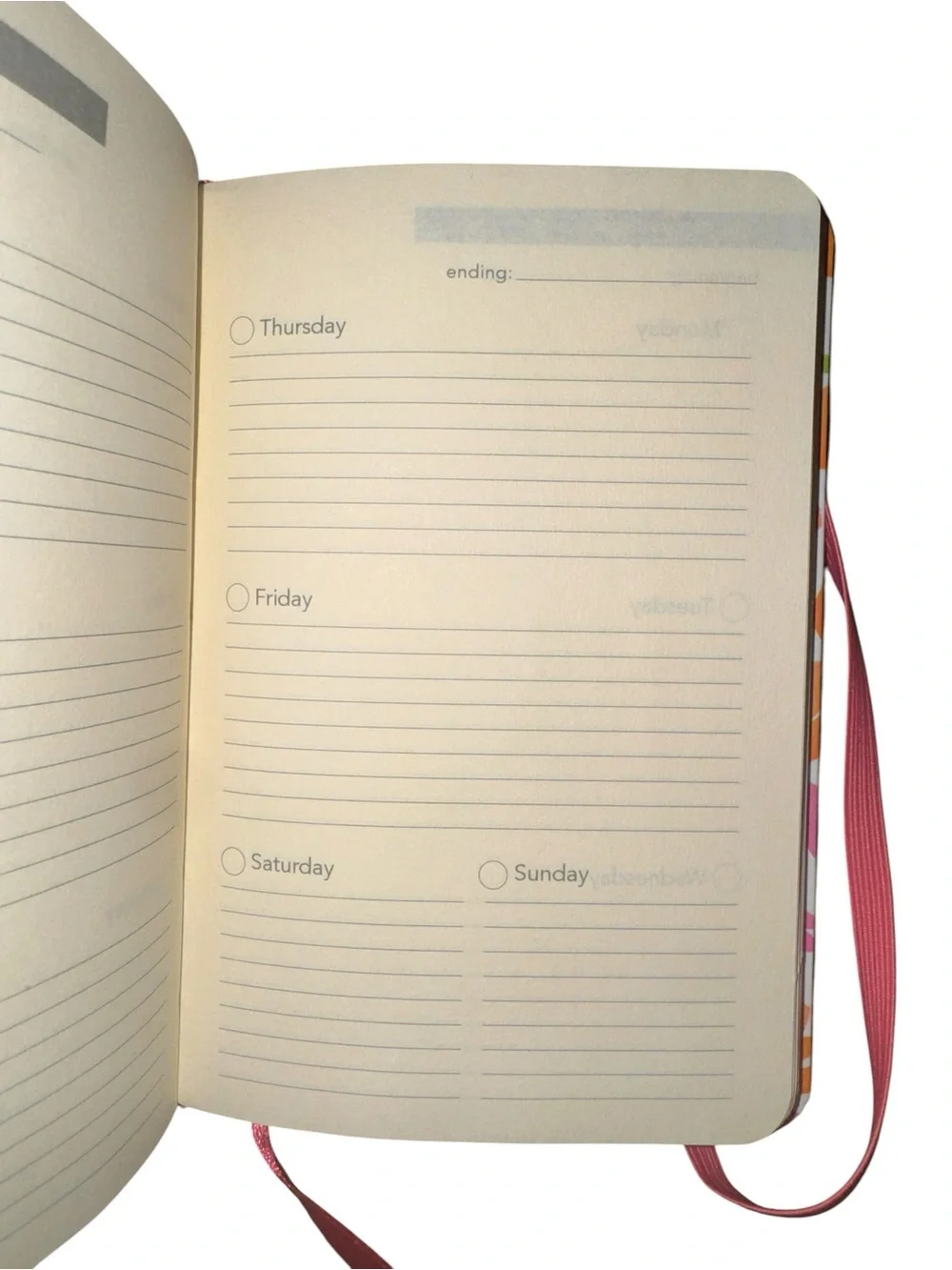Floral Pink & Teal Notebook and Planner Set with Butterfly Keychain